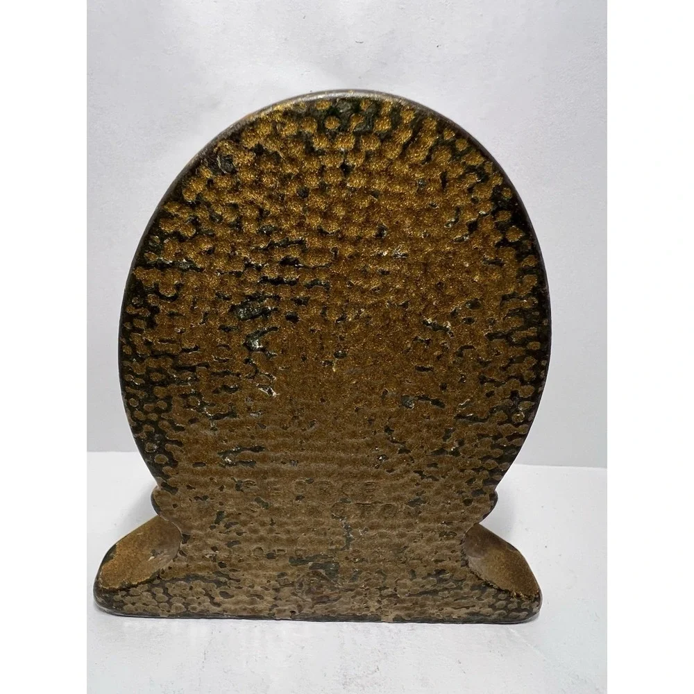 Cast Iron Bookend President George Washington Portrait COPR 1928